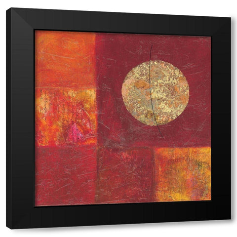 La lune rouge Black Modern Wood Framed Art Print by Garrido, Jerome