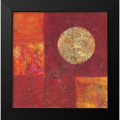 La lune rouge Black Modern Wood Framed Art Print by Garrido, Jerome