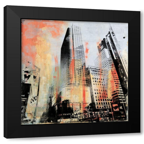 Allen Tracy New York Black Modern Wood Framed Art Print by JMG