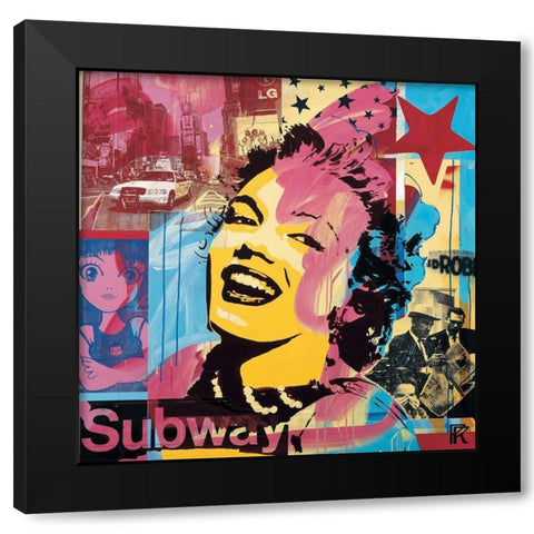 LG Black Modern Wood Framed Art Print by Raynal, Paul