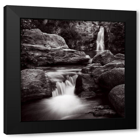 Poggiodinaz Black Modern Wood Framed Art Print by Poli, Jean-Philippe