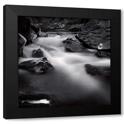 Castagniccia I Black Modern Wood Framed Art Print with Double Matting by Poli, Jean-Philippe