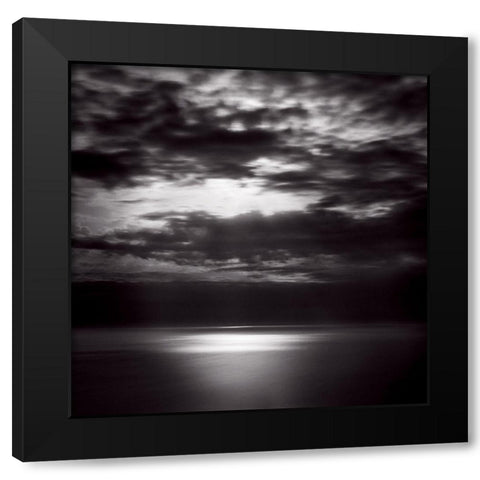 Cap Corse Black Modern Wood Framed Art Print with Double Matting by Poli, Jean-Philippe