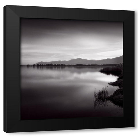 Etang Black Modern Wood Framed Art Print by Poli, Jean-Philippe