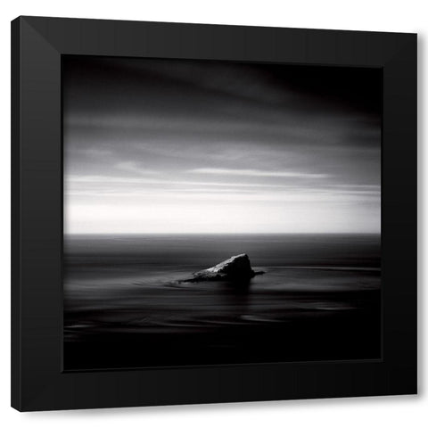 Cap Frehel Black Modern Wood Framed Art Print with Double Matting by Poli, Jean-Philippe