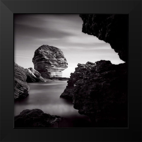 Bonifacio Black Modern Wood Framed Art Print by Laurenceau, Gerard