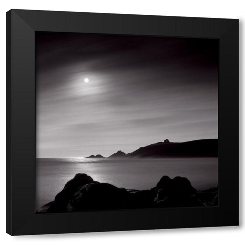 Quiberon Black Modern Wood Framed Art Print with Double Matting by Laurenceau, Gerard