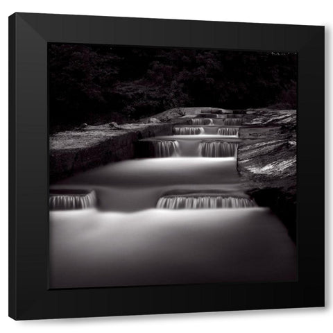 Marcher sur leau Black Modern Wood Framed Art Print by Etchepare, Alain