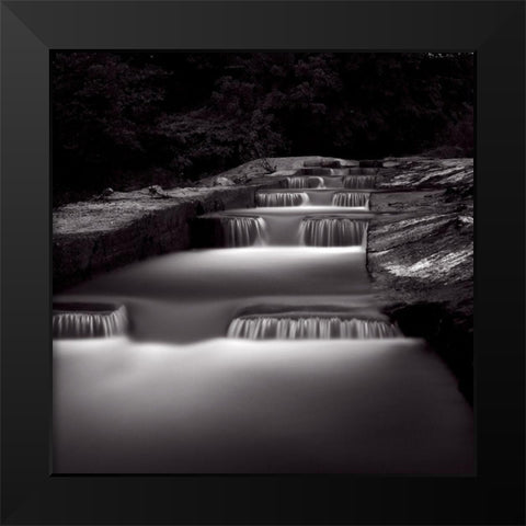 Marcher sur leau Black Modern Wood Framed Art Print by Etchepare, Alain