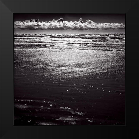 Perles de soleil Black Modern Wood Framed Art Print by de Lattre, Pascal