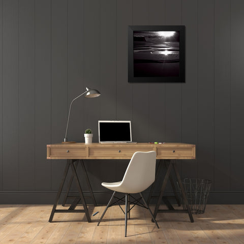 Ricochet Black Modern Wood Framed Art Print by de Lattre, Pascal