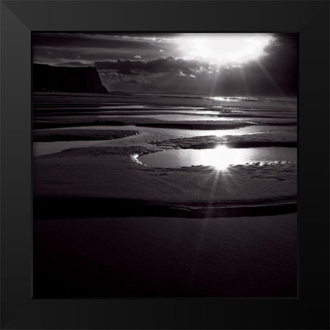 Ricochet Black Modern Wood Framed Art Print by de Lattre, Pascal