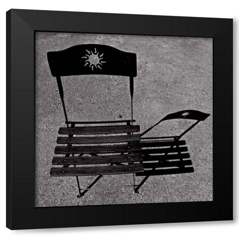 Bain de soleil Black Modern Wood Framed Art Print with Double Matting by de Lattre, Pascal