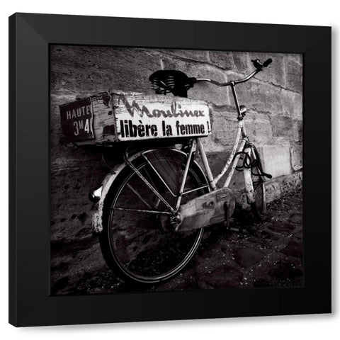 Liberation Black Modern Wood Framed Art Print with Double Matting by de Lattre, Pascal