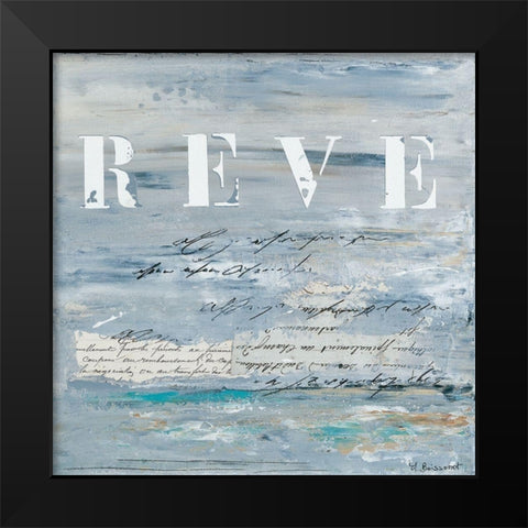 Reve Black Modern Wood Framed Art Print by Boissonot, Michelle