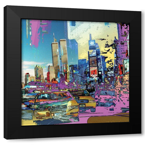 Souvenance NYC Black Modern Wood Framed Art Print by Bouteiller, Cedric