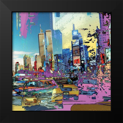 Souvenance NYC Black Modern Wood Framed Art Print by Bouteiller, Cedric