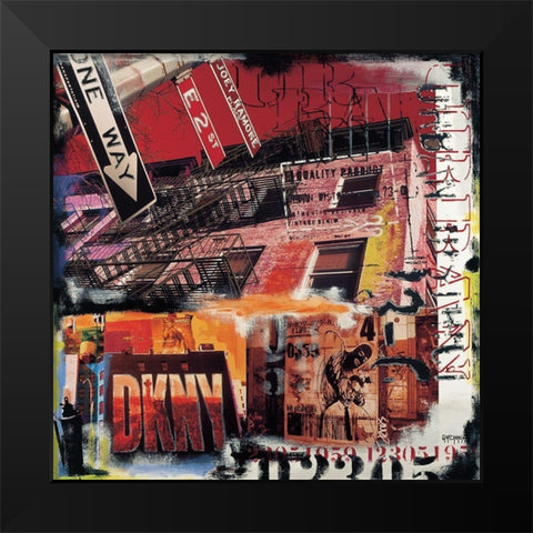 Urban   Black Modern Wood Framed Art Print by Gachaga, Vincent