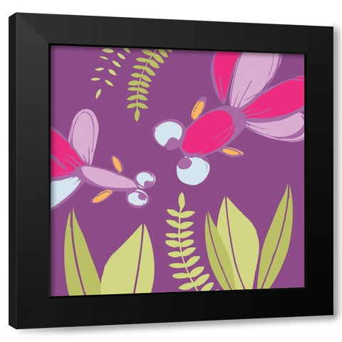 Les myopes Black Modern Wood Framed Art Print by Gilibert, Soizic