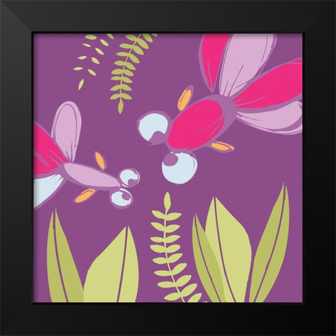 Les myopes Black Modern Wood Framed Art Print by Gilibert, Soizic