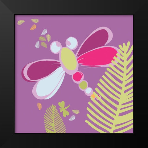 Butterfly Black Modern Wood Framed Art Print by Gilibert, Soizic