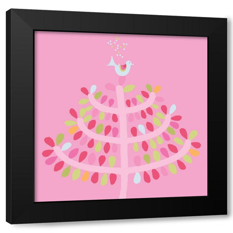 Abracuicui Black Modern Wood Framed Art Print with Double Matting by Gilibert, Soizic