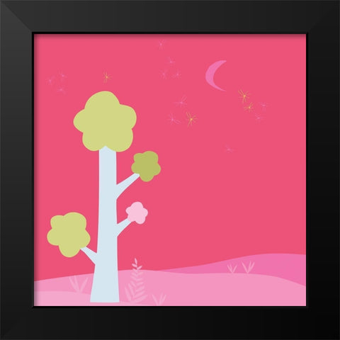 Nocturne Black Modern Wood Framed Art Print by Gilibert, Soizic