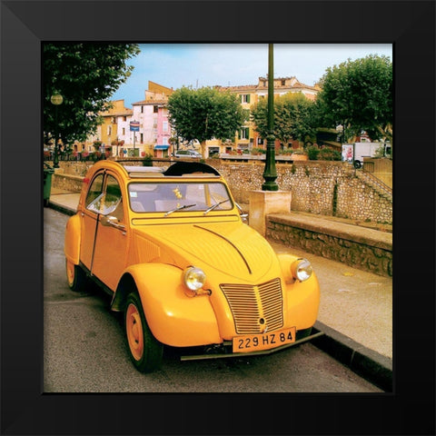 La 2 CV de Cavalon Black Modern Wood Framed Art Print by Lautier, Julien