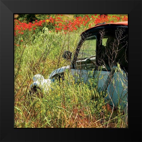 Au vert Black Modern Wood Framed Art Print by Lautier, Julien