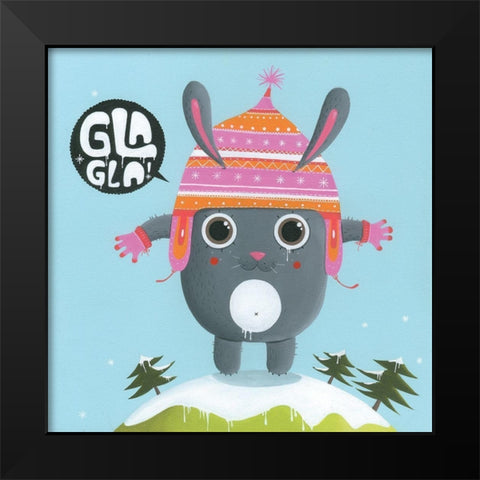 Lapin peruvien Black Modern Wood Framed Art Print by MKT4