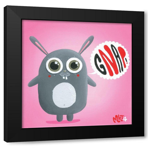 Gnap Black Modern Wood Framed Art Print with Double Matting by MKT4