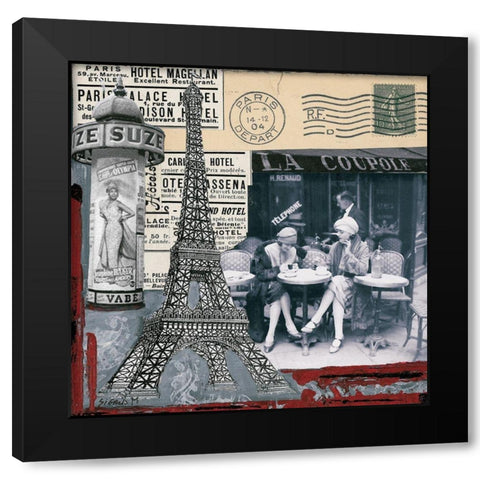 La Coupole Black Modern Wood Framed Art Print by Sigrid, M.