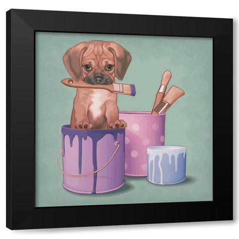 Life in color Black Modern Wood Framed Art Print with Double Matting by Cazenave, Maryline