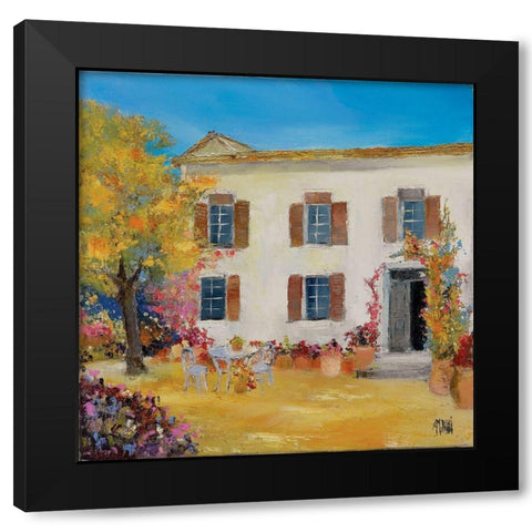 A latelier de Cezanne Black Modern Wood Framed Art Print with Double Matting by Grossi, Anne-Marie