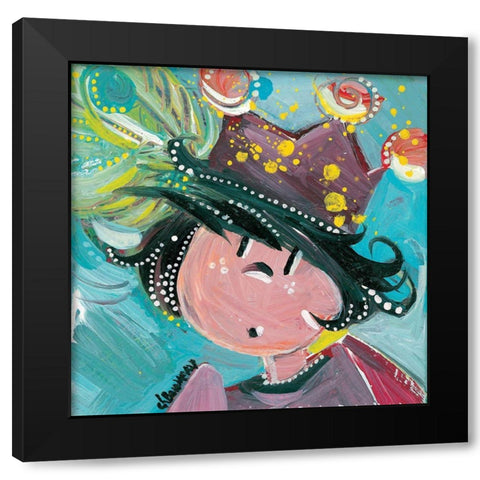 A lore e du bois Black Modern Wood Framed Art Print with Double Matting by Bonnevay, Chantal