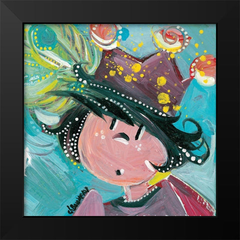 A lore e du bois Black Modern Wood Framed Art Print by Bonnevay, Chantal