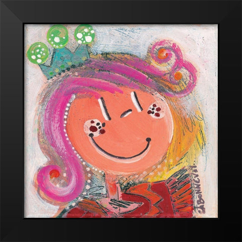 En tenue de fe te Black Modern Wood Framed Art Print by Bonnevay, Chantal