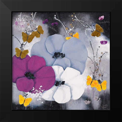 Scoubidou Black Modern Wood Framed Art Print by Pfaadt Aurelie