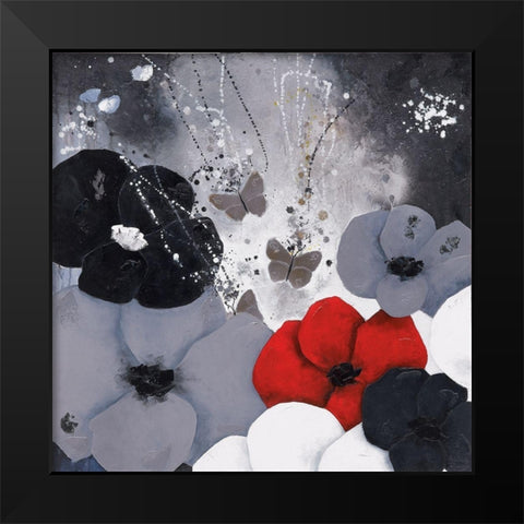 Rock Black Modern Wood Framed Art Print by Pfaadt Aurelie