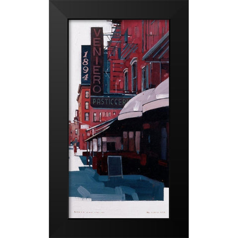 Lower East Side Black Modern Wood Framed Art Print by Tan, Maurice