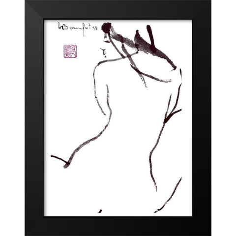 Jim Black Modern Wood Framed Art Print by Bonnefoit, Alain