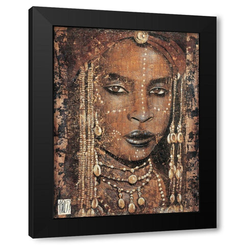 Regard Peul Black Modern Wood Framed Art Print by Arietti, Fabienne