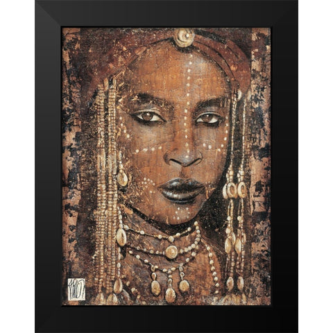 Regard Peul Black Modern Wood Framed Art Print by Arietti, Fabienne