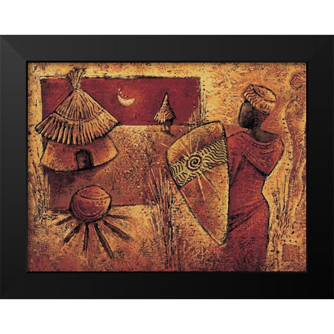 De lautre cote Black Modern Wood Framed Art Print by Vital, Isabelle