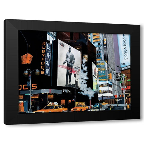 Reebock Black Modern Wood Framed Art Print with Double Matting by Toque, Harry