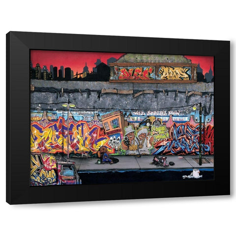 Choose your weapons Black Modern Wood Framed Art Print with Double Matting by Butch and Pea