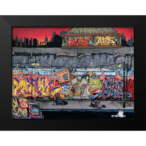 Choose your weapons Black Modern Wood Framed Art Print by Butch and Pea