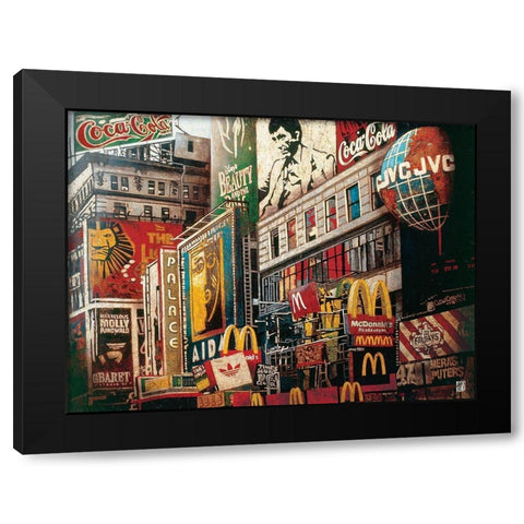 Al Black Modern Wood Framed Art Print with Double Matting by Arietti, Fabienne