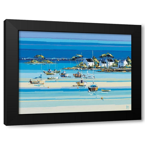 Presquile I  Black Modern Wood Framed Art Print with Double Matting by Kerfily