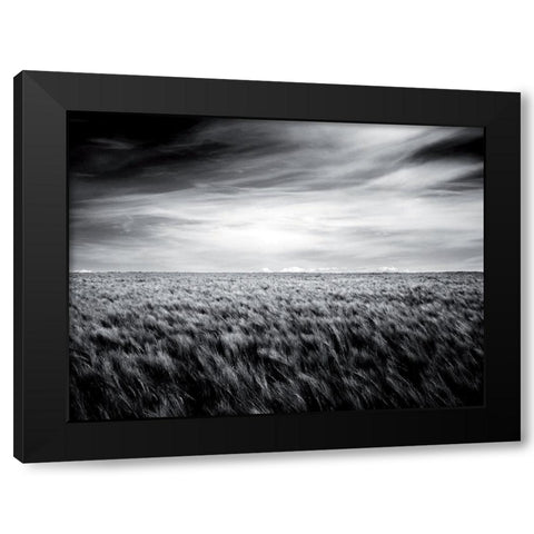 Le grand souffle Black Modern Wood Framed Art Print by de Lattre, Pascal